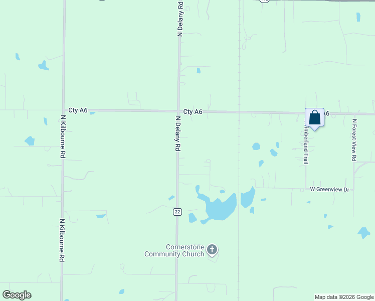 map of restaurants, bars, coffee shops, grocery stores, and more near 40805 North Delany Road in Wadsworth