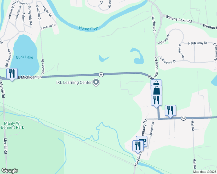 map of restaurants, bars, coffee shops, grocery stores, and more near 10088 Professional Centre Drive in Hamburg