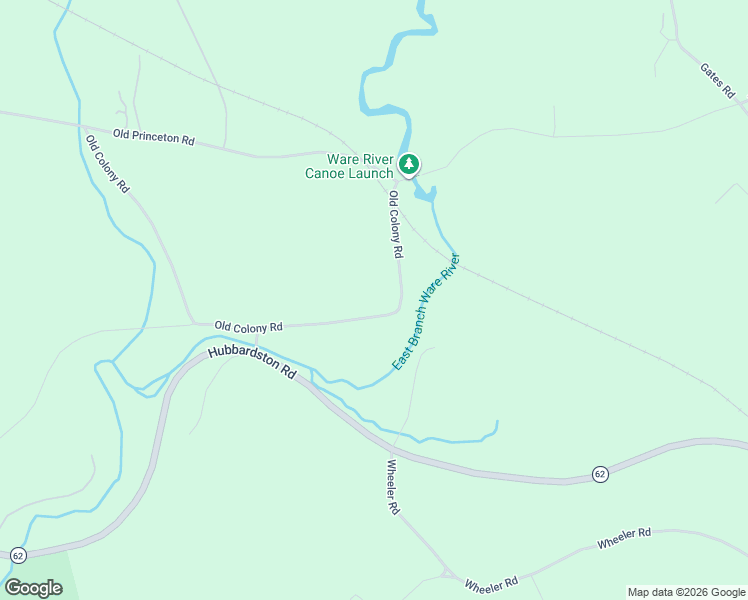 map of restaurants, bars, coffee shops, grocery stores, and more near 43 Old Colony Road in Princeton