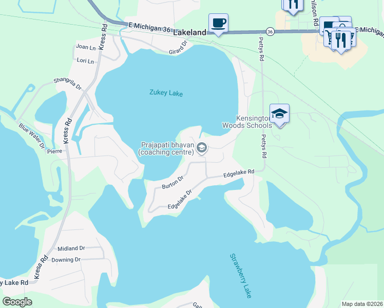 map of restaurants, bars, coffee shops, grocery stores, and more near 5229 Post Drive in Lakeland