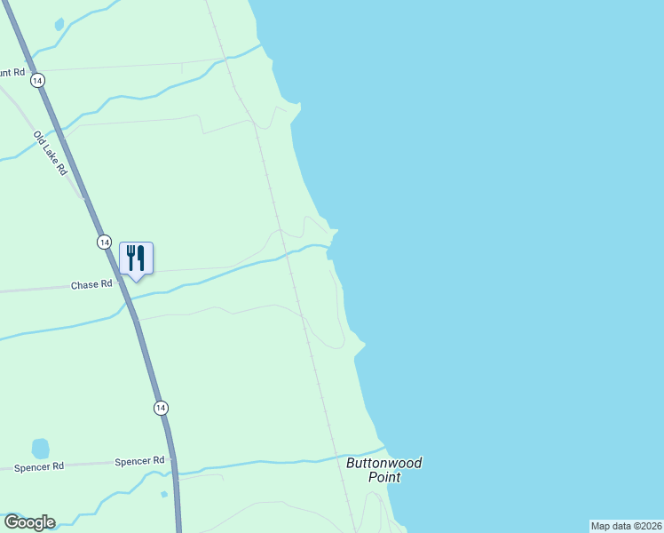 map of restaurants, bars, coffee shops, grocery stores, and more near 4594 Green Point Road in Rock Stream