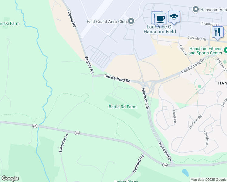 map of restaurants, bars, coffee shops, grocery stores, and more near 11a South Commons in Lincoln