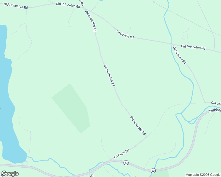 map of restaurants, bars, coffee shops, grocery stores, and more near 38 Simonds Hill Road in Hubbardston