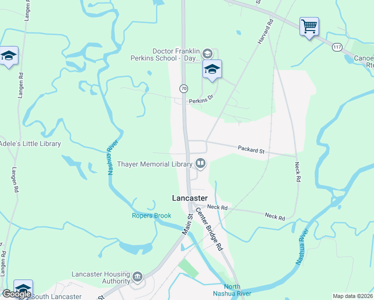 map of restaurants, bars, coffee shops, grocery stores, and more near in Lancaster