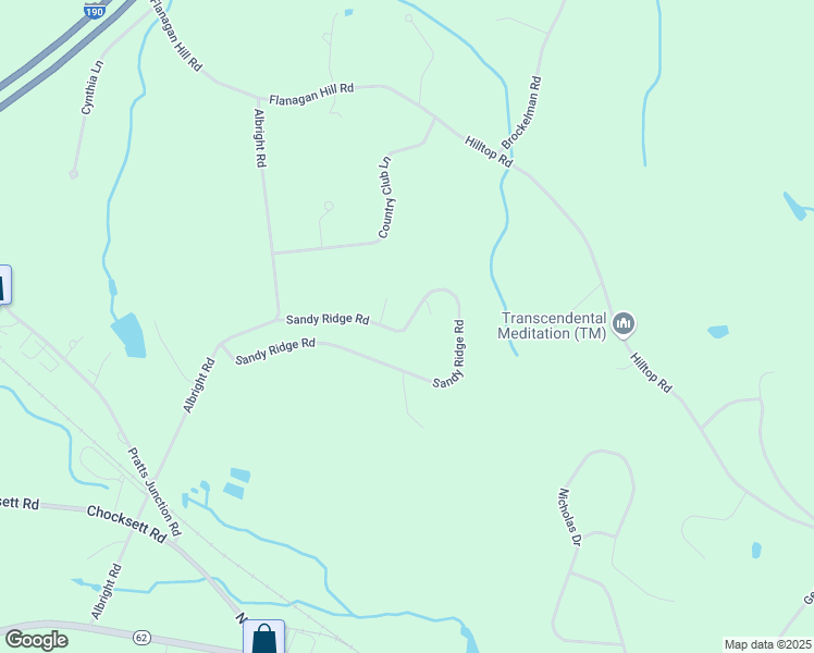 map of restaurants, bars, coffee shops, grocery stores, and more near 66 Sandy Ridge Road in Sterling
