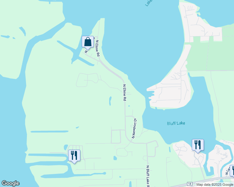 map of restaurants, bars, coffee shops, grocery stores, and more near 40850 North Elime Road in Antioch