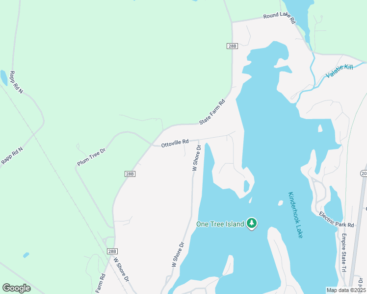 map of restaurants, bars, coffee shops, grocery stores, and more near 189 West Shore Drive in Valatie