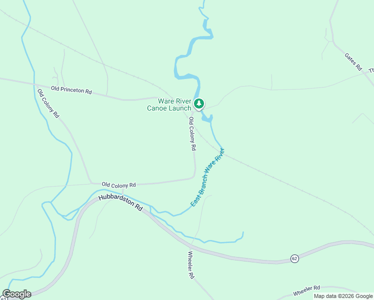 map of restaurants, bars, coffee shops, grocery stores, and more near Old Colony Road in Princeton