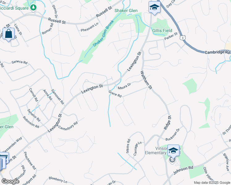 map of restaurants, bars, coffee shops, grocery stores, and more near 4 Maura Drive in Woburn