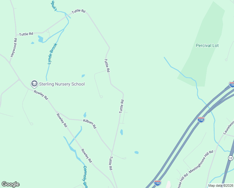 map of restaurants, bars, coffee shops, grocery stores, and more near 91 Tuttle Road in Sterling