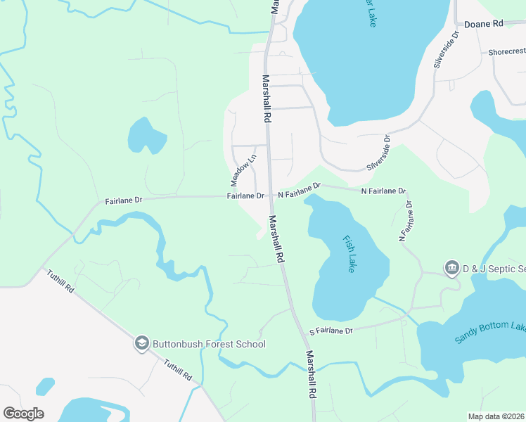 map of restaurants, bars, coffee shops, grocery stores, and more near 10146 Marshall Road in South Lyon