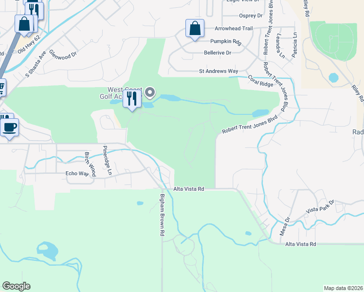 map of restaurants, bars, coffee shops, grocery stores, and more near 198 Prairie Landing in Eagle Point