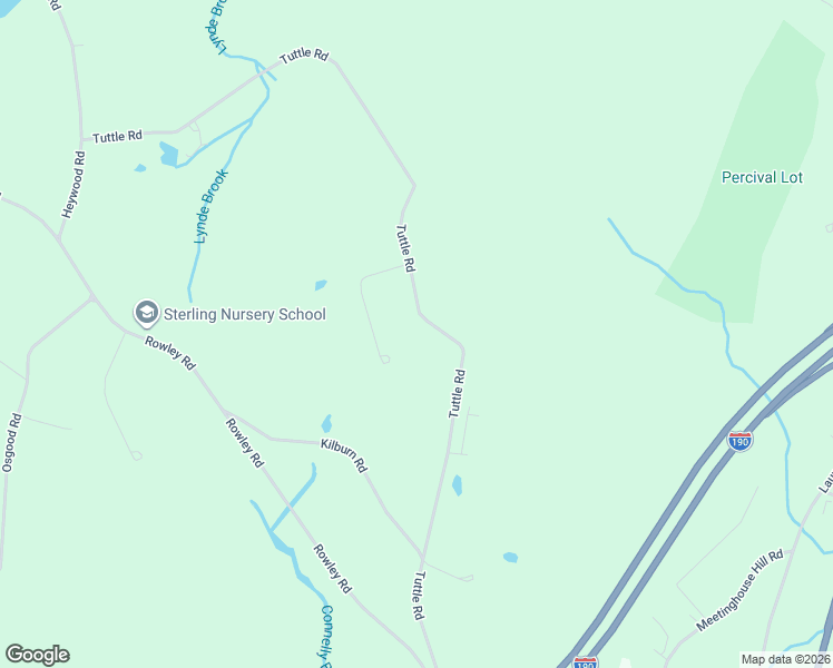 map of restaurants, bars, coffee shops, grocery stores, and more near 94 Tuttle Road in Sterling