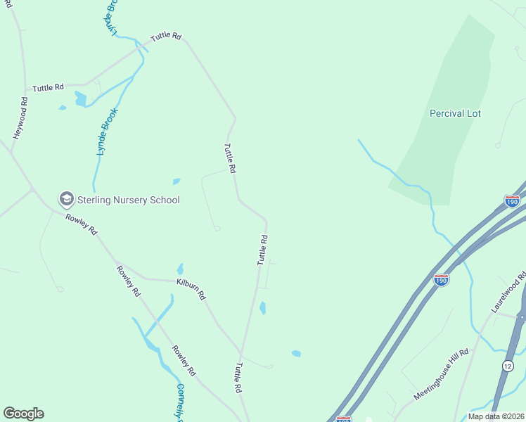 map of restaurants, bars, coffee shops, grocery stores, and more near 91 Tuttle Road in Sterling
