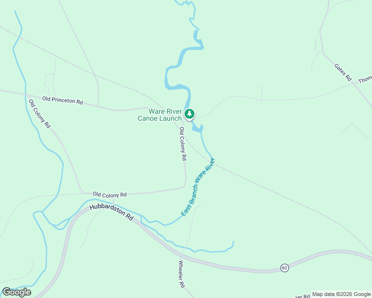 map of restaurants, bars, coffee shops, grocery stores, and more near 76 Old Colony Road in Princeton