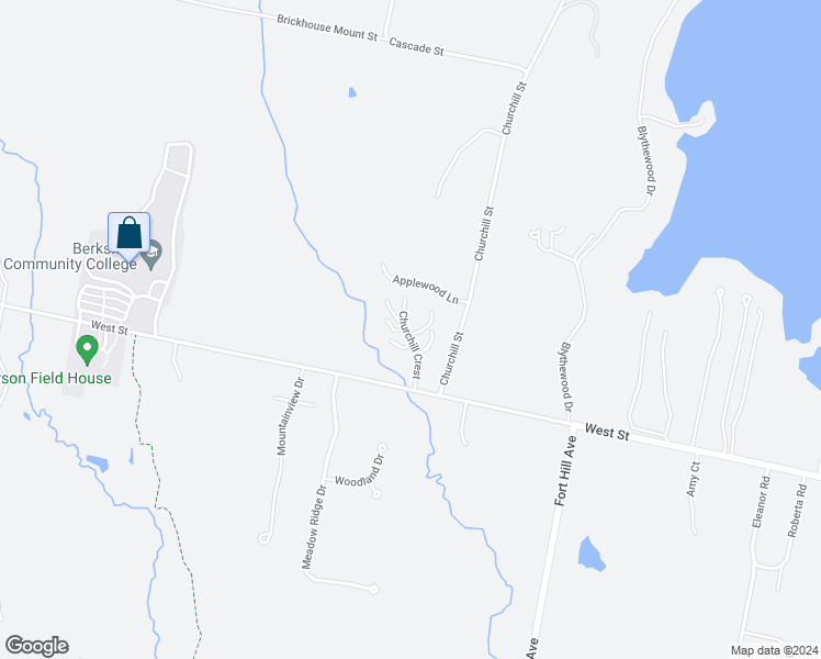 map of restaurants, bars, coffee shops, grocery stores, and more near 59 Churchill Crest in Pittsfield