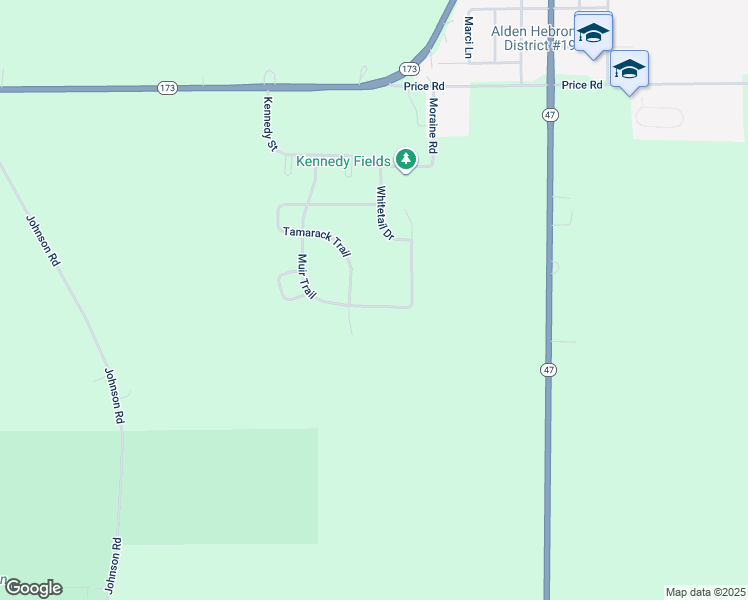 map of restaurants, bars, coffee shops, grocery stores, and more near 1572 Tamarack Trail in Hebron