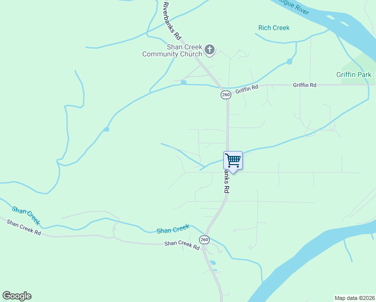 map of restaurants, bars, coffee shops, grocery stores, and more near 274 Rockinghorse Drive in Grants Pass