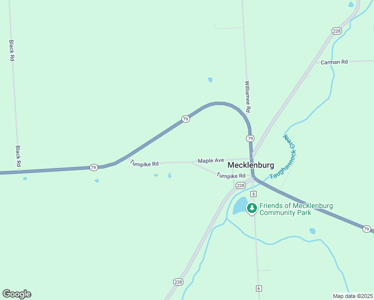 map of restaurants, bars, coffee shops, grocery stores, and more near 6001-6031 Maple Ave in Trumansburg