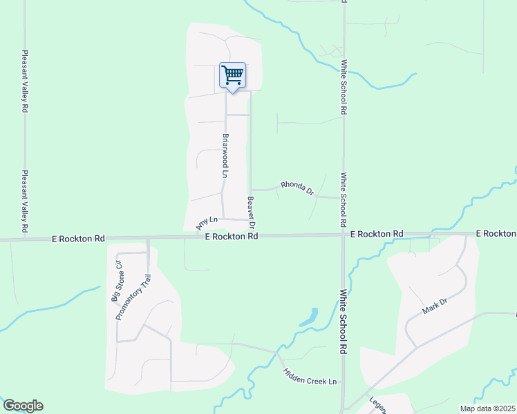 map of restaurants, bars, coffee shops, grocery stores, and more near 13572 Cricket Close in Roscoe