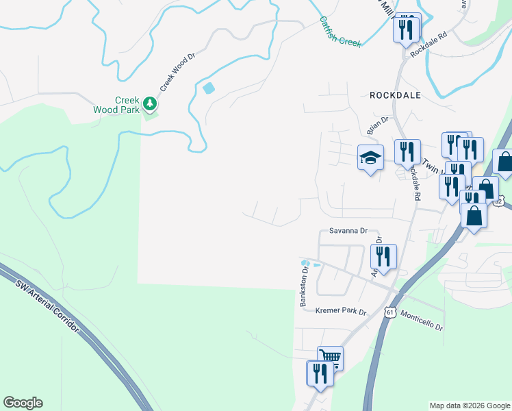 map of restaurants, bars, coffee shops, grocery stores, and more near 1008 Maquoketa Drive in Dubuque