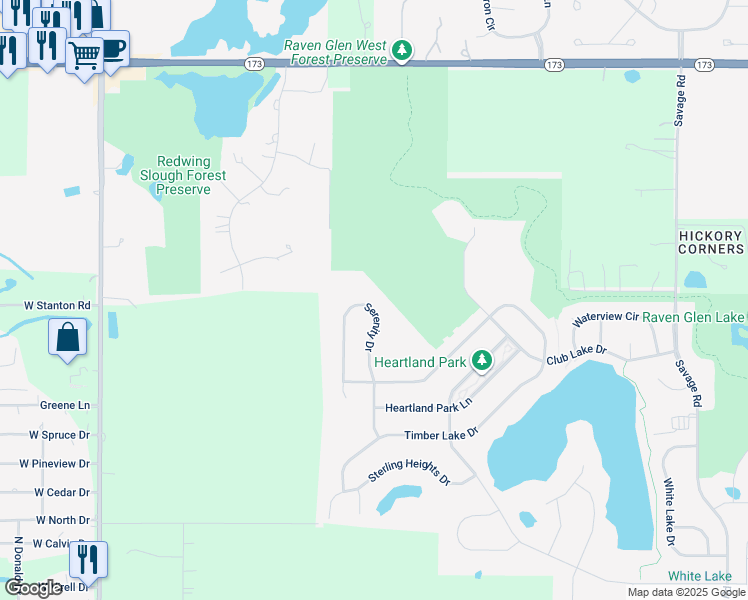 map of restaurants, bars, coffee shops, grocery stores, and more near 1618 Serenity Drive in Antioch