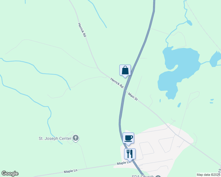 map of restaurants, bars, coffee shops, grocery stores, and more near 33 Herrick Road in Valatie