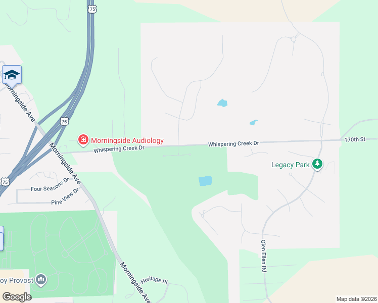 map of restaurants, bars, coffee shops, grocery stores, and more near 6431 Golf View Place in Sioux City