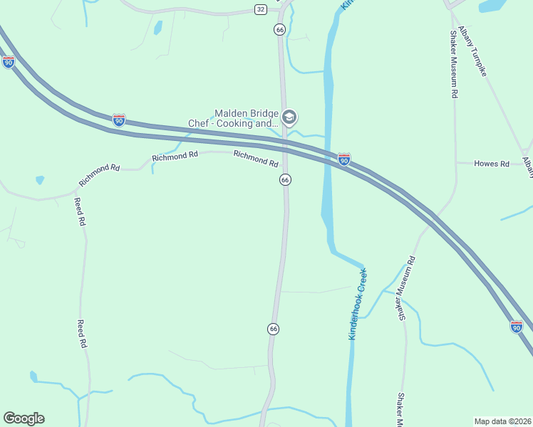 map of restaurants, bars, coffee shops, grocery stores, and more near in Malden Bridge