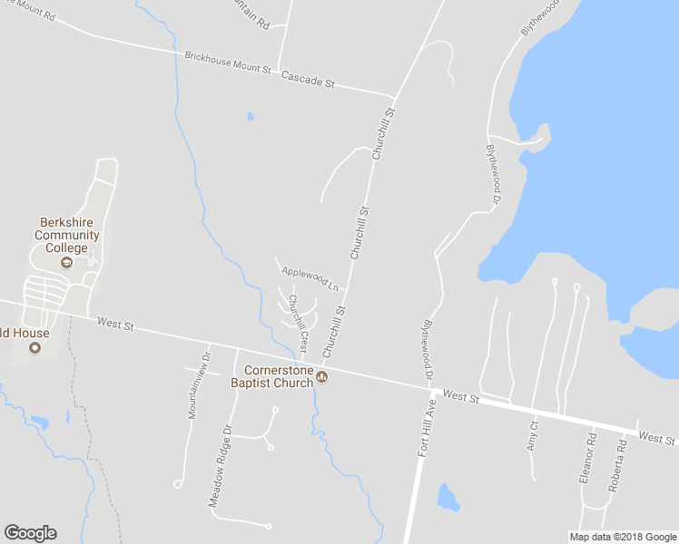 map of restaurants, bars, coffee shops, grocery stores, and more near 47 Churchill Street in Pittsfield