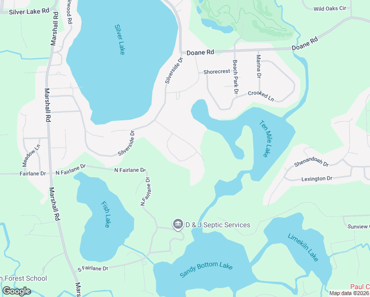 map of restaurants, bars, coffee shops, grocery stores, and more near 11495 Holly Leaf Lane in South Lyon