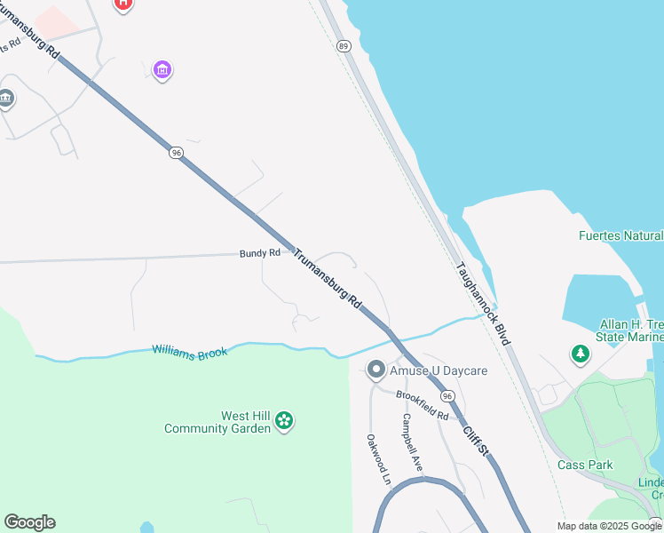 map of restaurants, bars, coffee shops, grocery stores, and more near 1141 Trumansburg Road in Ithaca