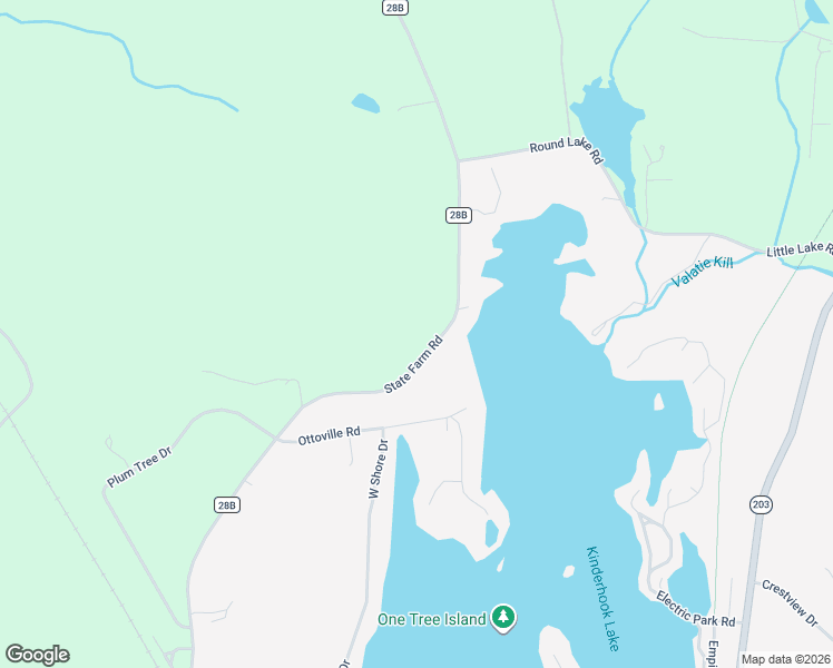 map of restaurants, bars, coffee shops, grocery stores, and more near County Road 28B in Valatie