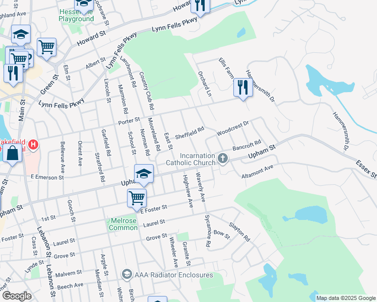 38 Ardsmoor Road, Melrose MA Walk Score