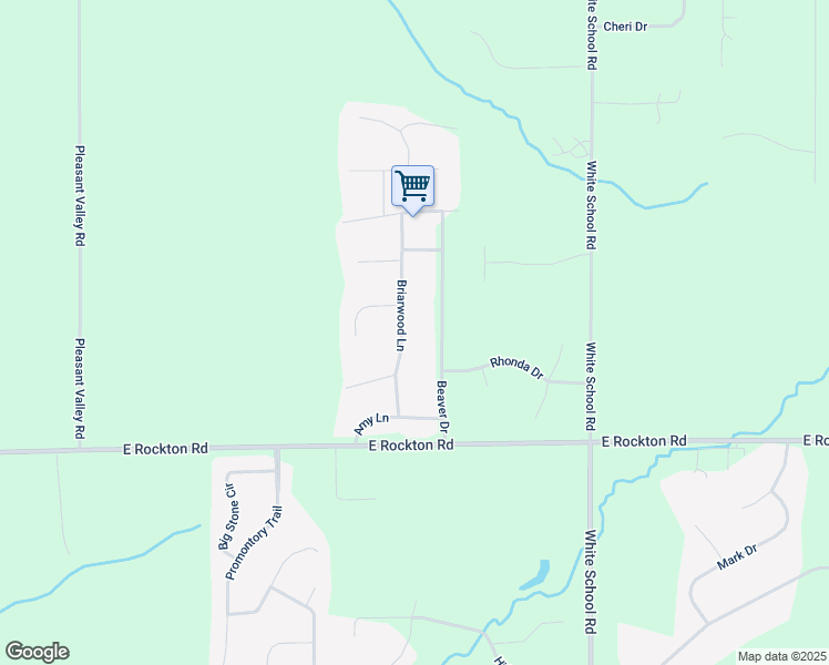 map of restaurants, bars, coffee shops, grocery stores, and more near 13720 Beaver Drive in Roscoe