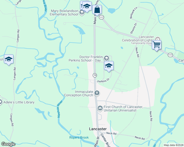 map of restaurants, bars, coffee shops, grocery stores, and more near 918 Main Street in Lancaster