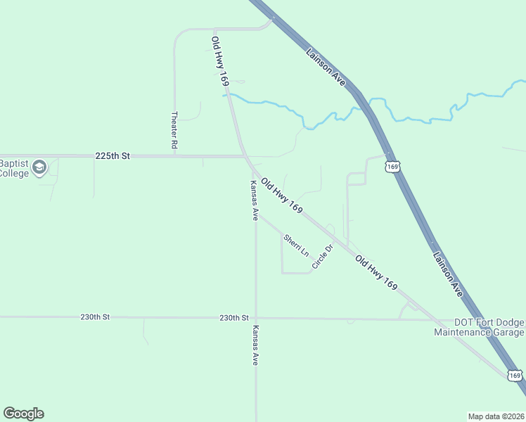 map of restaurants, bars, coffee shops, grocery stores, and more near 19999 Sherri Lane in Fort Dodge