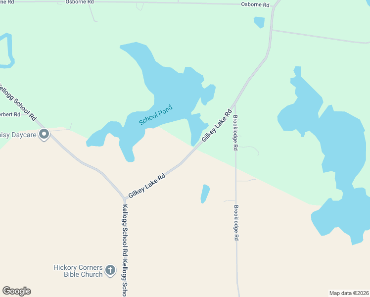 map of restaurants, bars, coffee shops, grocery stores, and more near 12672-12998 Gilkey Lake Road in Delton