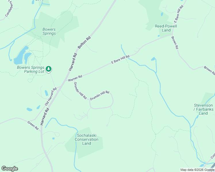 map of restaurants, bars, coffee shops, grocery stores, and more near 78 Drumlin Hill Road in Bolton