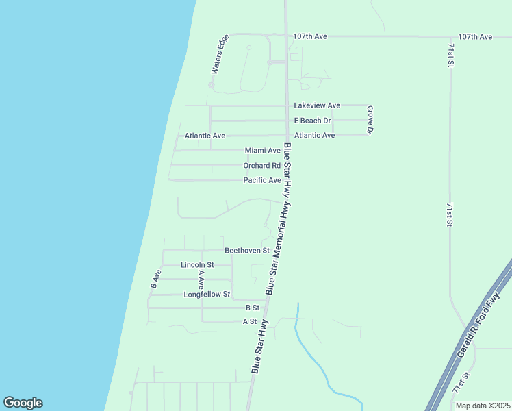 map of restaurants, bars, coffee shops, grocery stores, and more near 7244 High Field Beach Drive in South Haven