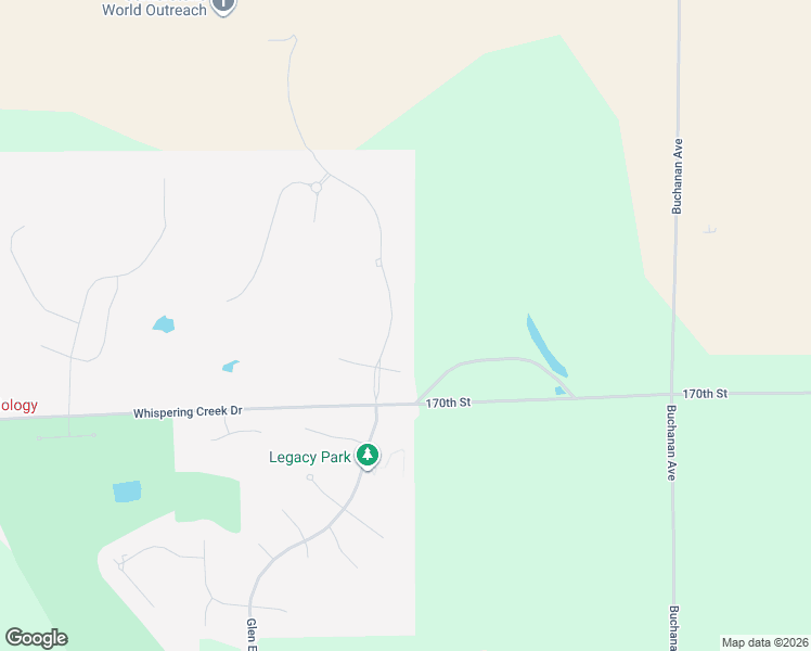 map of restaurants, bars, coffee shops, grocery stores, and more near Glen Ellen Road in Sioux City