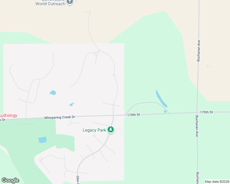map of restaurants, bars, coffee shops, grocery stores, and more near Glen Ellen Road in Sioux City