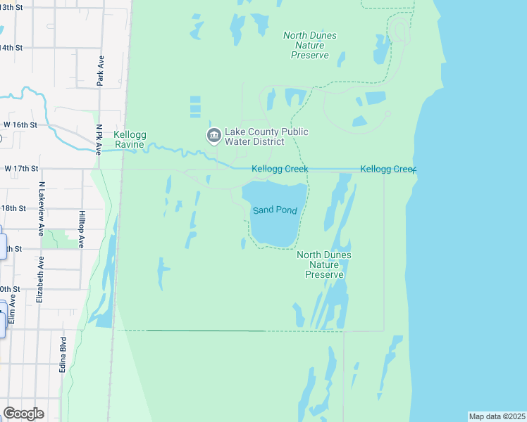 map of restaurants, bars, coffee shops, grocery stores, and more near 9155 17th Street in Winthrop Harbor