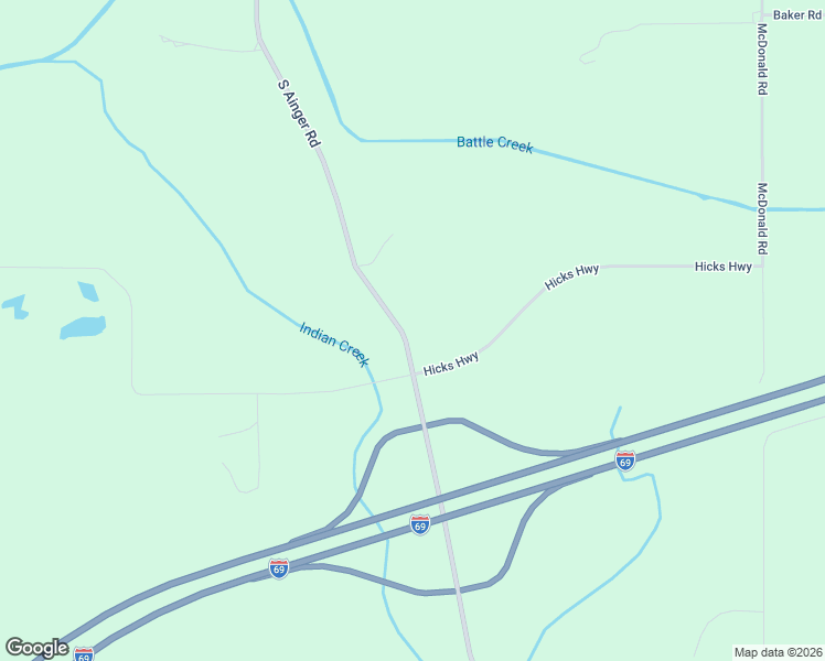 map of restaurants, bars, coffee shops, grocery stores, and more near 7153 Ainger Road in Olivet