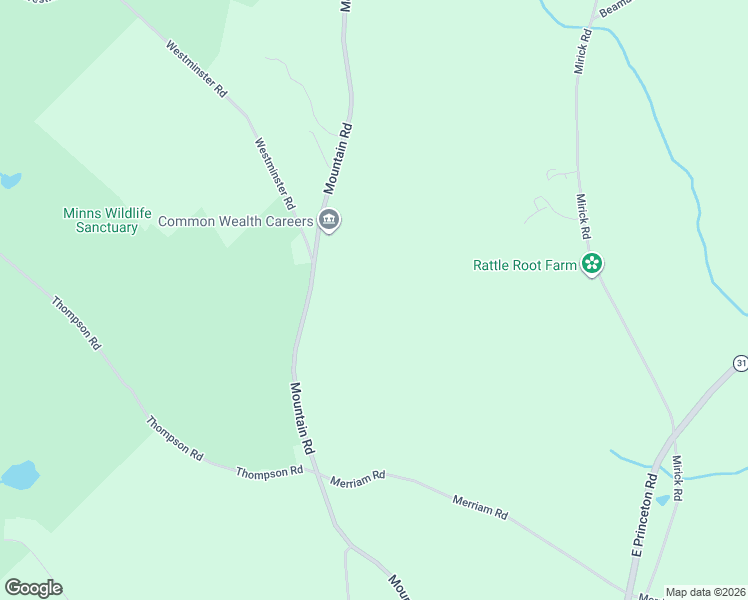 map of restaurants, bars, coffee shops, grocery stores, and more near 134 Mountain Road in Princeton