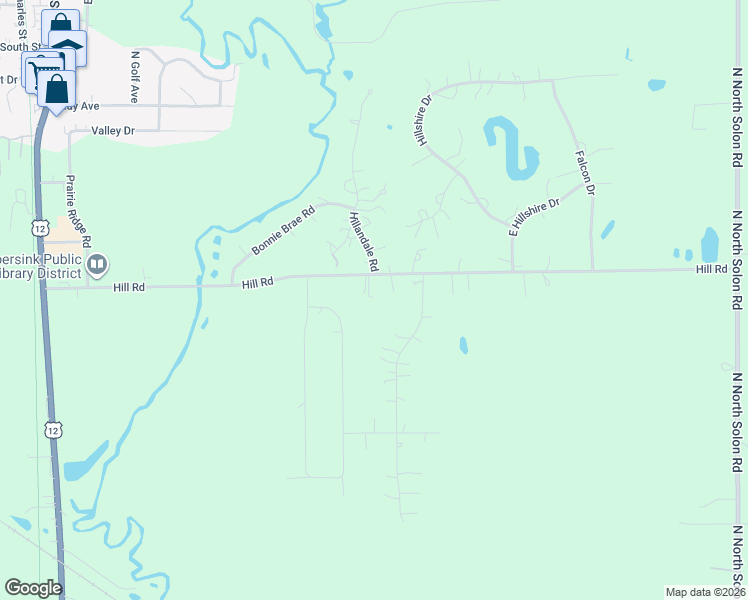 map of restaurants, bars, coffee shops, grocery stores, and more near 4905 Hill Road in Richmond