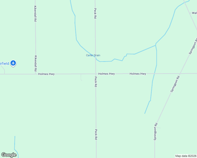 map of restaurants, bars, coffee shops, grocery stores, and more near Peck Road in Eaton Rapids