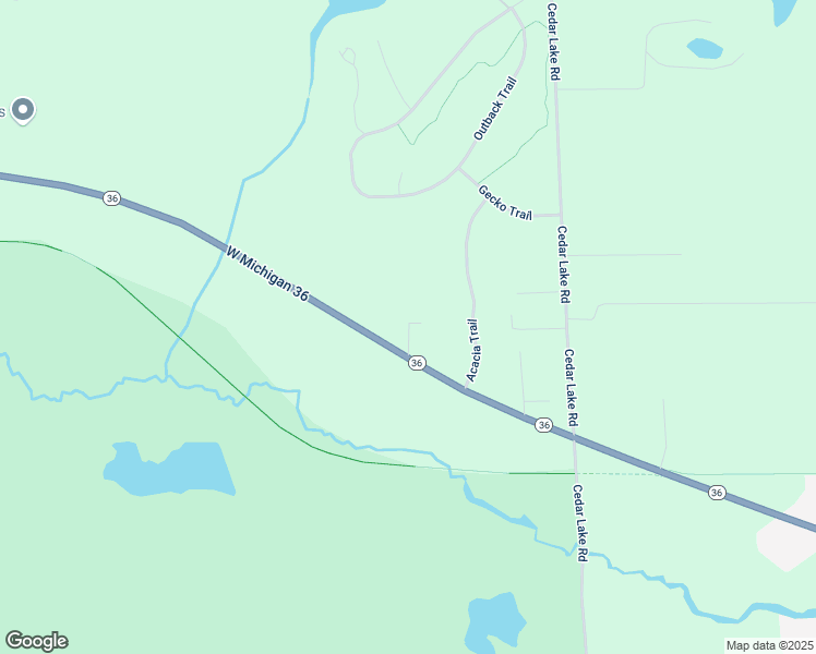 map of restaurants, bars, coffee shops, grocery stores, and more near West M 36 in Livingston County