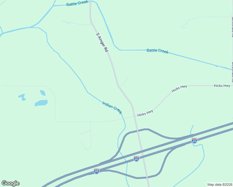 map of restaurants, bars, coffee shops, grocery stores, and more near 7074 South Ainger Road in Olivet