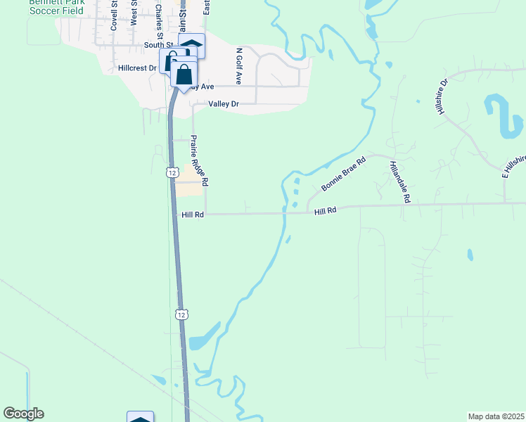 map of restaurants, bars, coffee shops, grocery stores, and more near 5700 Hill Road in Richmond
